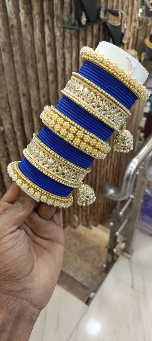 Metal Color Bridal Chuda Bangles 2 Wholesale Price In Surat
